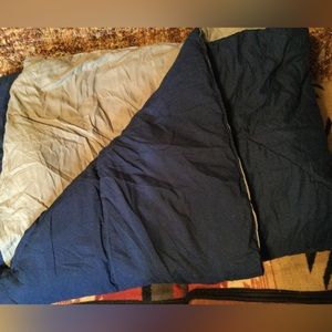 Queen reversible comforter with pillows